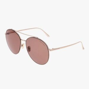 Tom Ford Cleo Tf 757 28y Womens Round Sunglasses